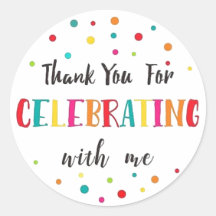 Thank You For Celebrating With Me Favour