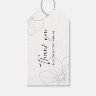 Thank you for celebrating with us gift tags