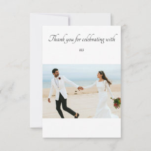Thank you for celebrating with us - Wedding