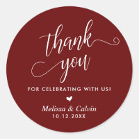 Thank you for celebrating with us, Wedding
