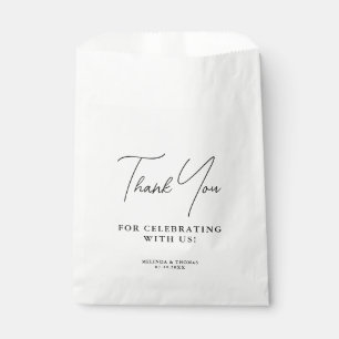 Thank You For Celebrating With Us Wedding Favour Bag