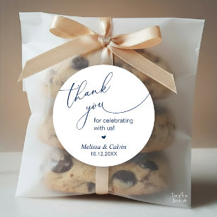 Thank you for celebrating with us Wedding Sticker