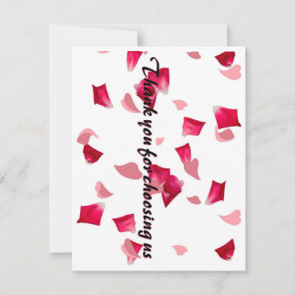 Thank you for choosing us shopping card