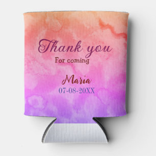 Thank you for coming birthday party add name date  can cooler