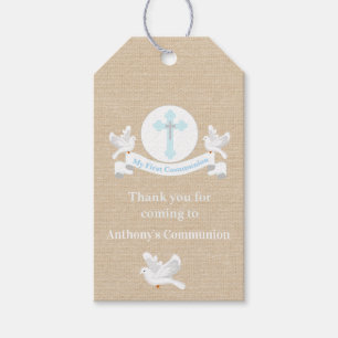 Thank You For Coming Boys Communion Tag