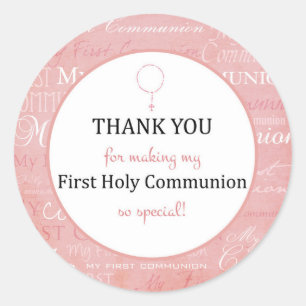 Thank you for coming - First Holy communion tag -