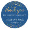 Thank You For Coming Gold Confetti Birthday Blue