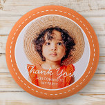 Thank You For Coming Modern Preppy Custom Photo 2 Inch Round Button<br><div class="desc">This simple and modern design is composed of serif typography and add a custom photo."Thank You For Coming To My Party" on top of your custom photo. Perfect for birthday party favours or give-aways,  or gift bags,  anniversaries,  or any other party!</div>