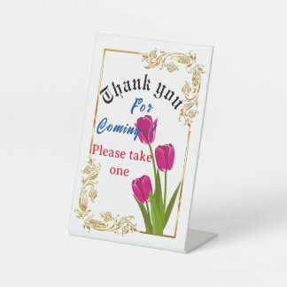 Thank you for coming Pedestal Sign