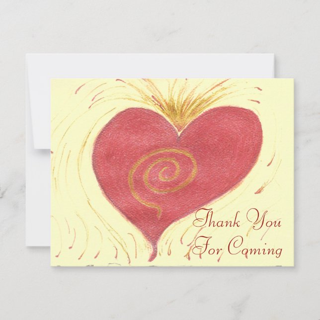 Thank You For Coming, Red Heart (Front)