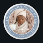 Thank You For Coming To My Baptism Modern Photo Magnet<br><div class="desc">This simple and classic design is composed of serif typography and add a custom photo. Thank you for coming to the holy Baptism.</div>