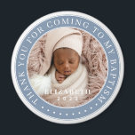 Thank You For Coming To My Baptism Modern Photo Magnet<br><div class="desc">This simple and classic design is composed of serif typography and add a custom photo. Thank you for coming to the holy Baptism.</div>