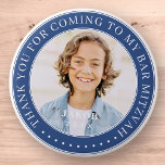 Thank You For Coming To My Bar Mitzvah Photo 2 Inch Round Button<br><div class="desc">This simple and classic design is composed of serif typography and add a custom photo. Thank you for coming to Bar Mitzvah.</div>