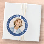 Thank You For Coming To My Bar Mitzvah Photo Favour Tags<br><div class="desc">This simple and classic design is composed of serif typography and add a custom photo. Thank you for coming to Bar Mitzvah.</div>