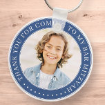 Thank You For Coming To My Bar Mitzvah Photo Keychain<br><div class="desc">This simple and classic design is composed of serif typography and add a custom photo. Thank you for coming to Bar Mitzvah.</div>