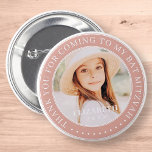 Thank You For Coming To My Bat Mitzvah Photo 2 Inch Round Button<br><div class="desc">This simple and classic design is composed of serif typography and add a custom photo. Thank you for coming to Bat Mitzvah.</div>