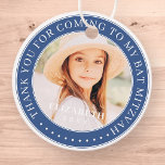 Thank You For Coming To My Bat Mitzvah Photo Favour Tags<br><div class="desc">This simple and classic design is composed of serif typography and add a custom photo. Thank you for coming to Bat Mitzvah.</div>