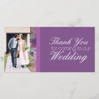 Thank You for coming to our wedding personalised