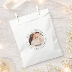 Thank You For Coming Wedding Classic Custom Photo Favour Bag