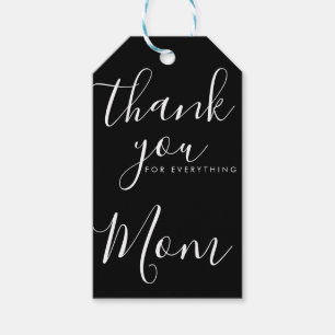 THANK YOU FOR everything editable mom card Gift T Tags