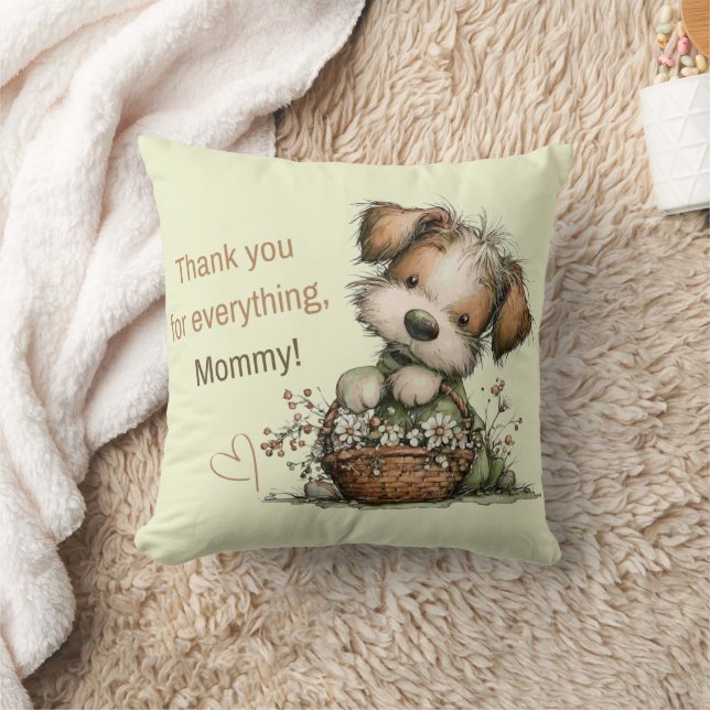 Thank you for everything, Mom! Throw Pillow (Blanket)
