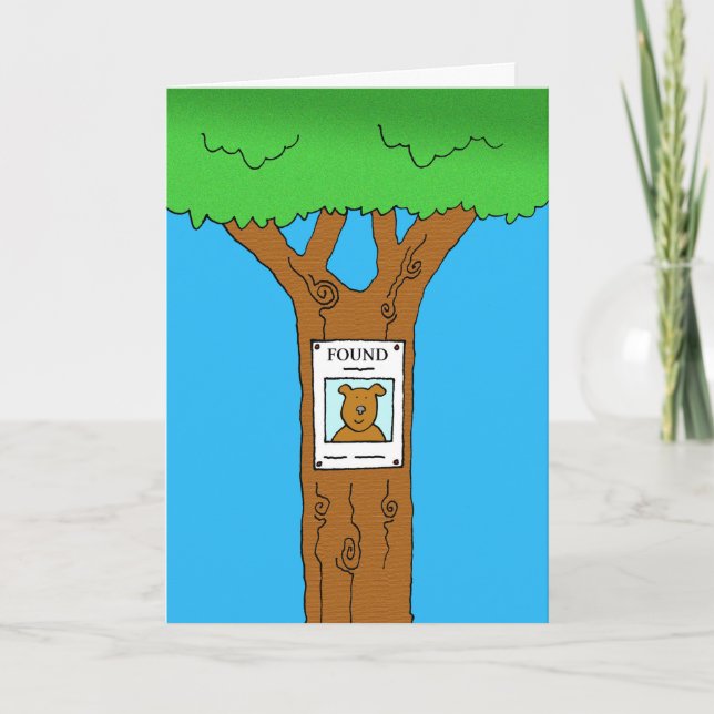 Thank You for Finding Lost Dog Card (Front)
