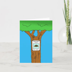 Thank You for Finding Lost Tortoise Card