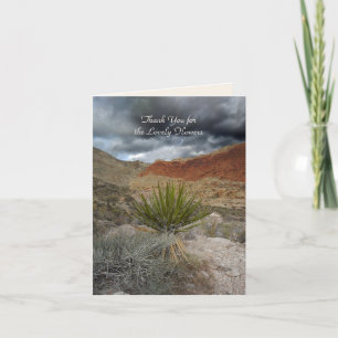 Thank You for Flowers, Mountain Storm with Yucca Card