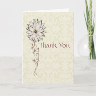 Thank You for Gifts with Elegant Flower Design