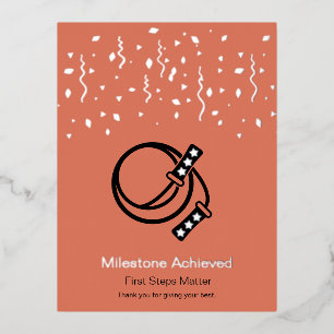 Thank You For Giving Your Best Foil Postcard