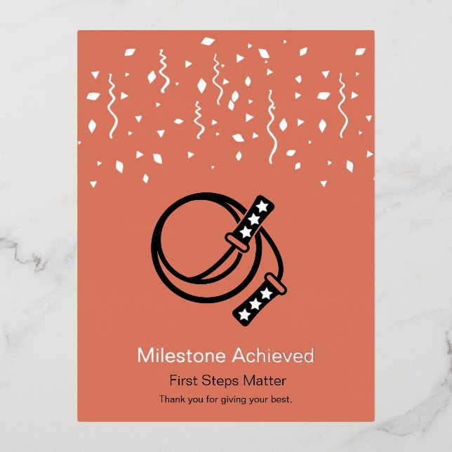 Thank You For Giving Your Best Foil Postcard (Front)