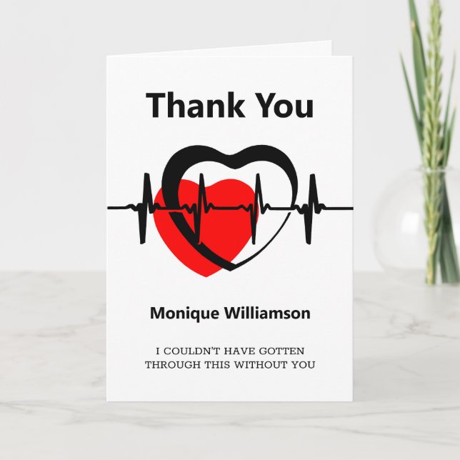 Thank You for Helping Me Card (Front)