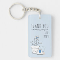 Thank You for Helping Me Grow Blue Potted Plant