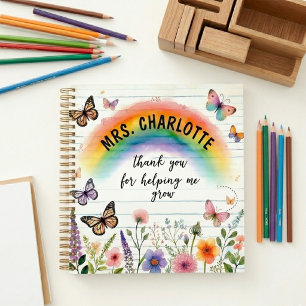 Thank You for Helping Me Grow Rainbow Teacher Notebook