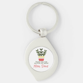 Thank You For Helping Me Grow | Teacher  Keychain