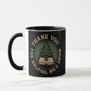 Thank You for Helping Me Grow Teacher Shirt Mug