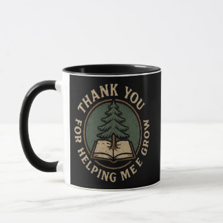 Thank You for Helping Me Grow Teacher Shirt Mug