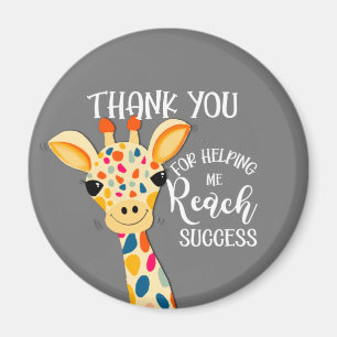 thank you for helping me reach success giraffe ce magnet