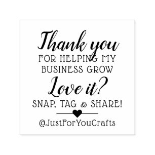 Thank You For Helping My Business Grow Self-inking Stamp