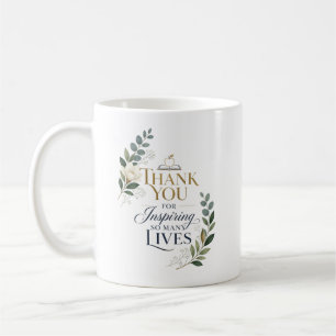 Thank You For Inspiring So Many Lives Custom Name Coffee Mug