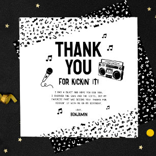 Thank You For Kicking It With Me 90s Hip Hop Card
