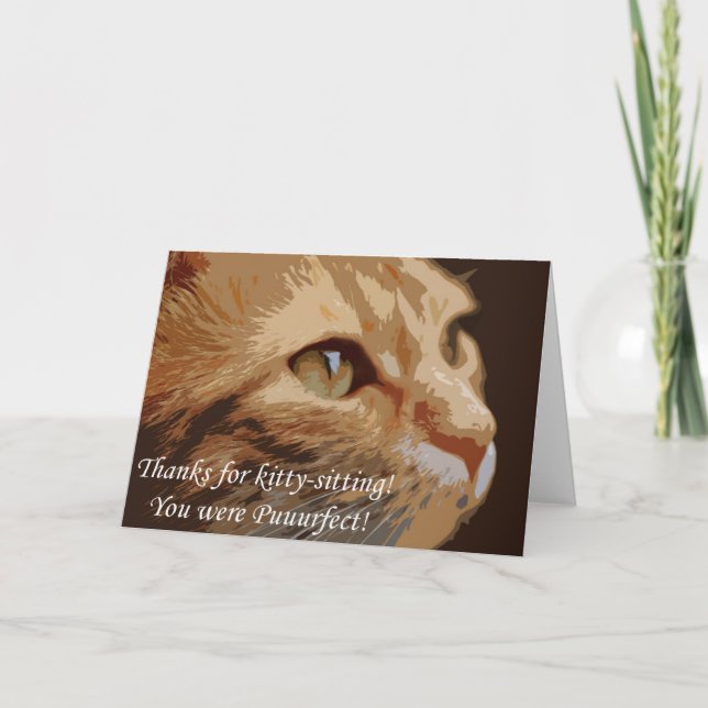 Thank you for kitty-sitting (Front)