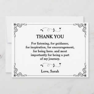 Thank You For listening, for guidance card