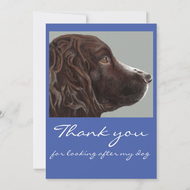 Thank you for looking after my dog card (Front)
