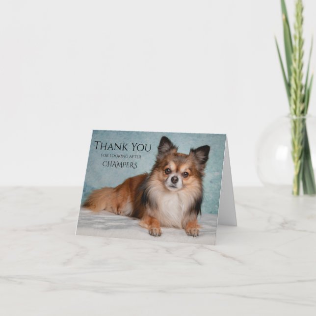 Thank You For Looking After Our Pet Card (Front)