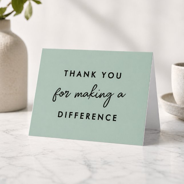 Thank you for Making a Difference Card (Creator Uploaded)