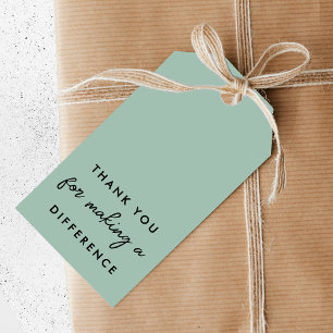 Thank you for Making a Difference Gift Tags
