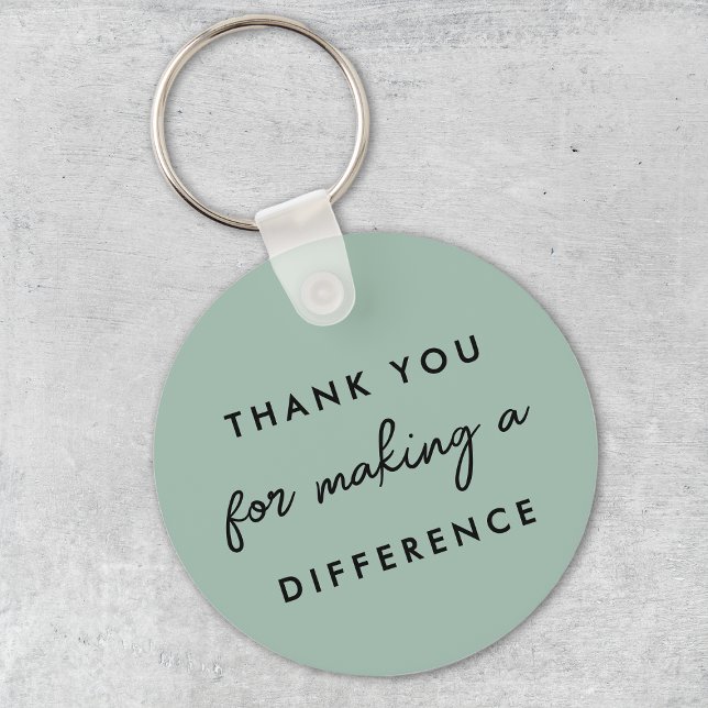 Thank you for Making a Difference  Keychain (Creator Uploaded)