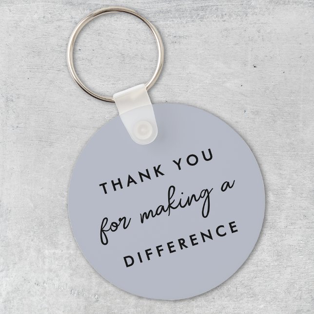 Thank you for Making a Difference  Keychain (Creator Uploaded)