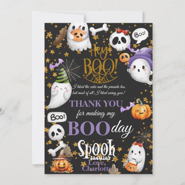 Thank You for Making My 1st Boo-day Spooktacular  (Front)